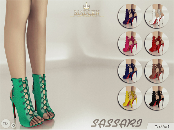 Sims 4 Madlen Sassari Shoes by MJ95 at TSR