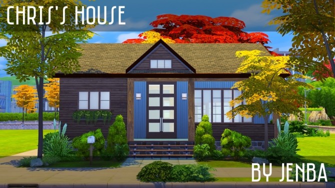 Sims 4 Unfurnished Christopher Steel’s house at Jenba Sims