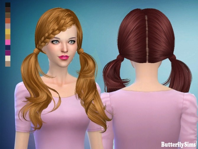 Sims 4 B fly hair 052 AF No hat (Pay) at Butterfly Sims