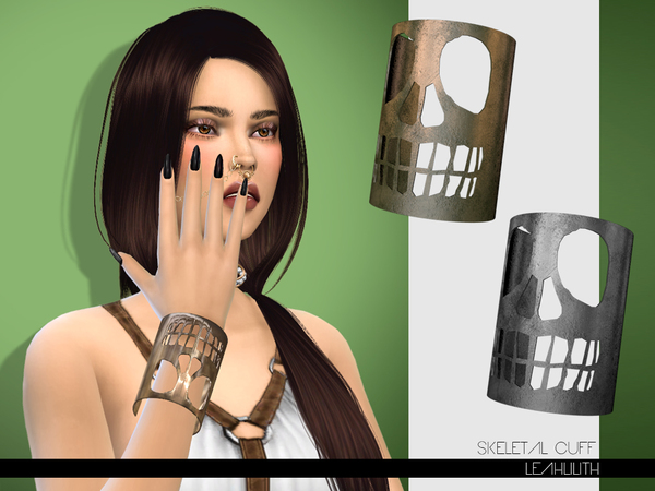 Sims 4 Skeletal Cuff by LeahLilith at TSR