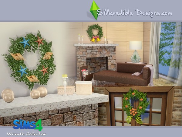 Sims 4 Wreath Collection by SIMcredible! at TSR