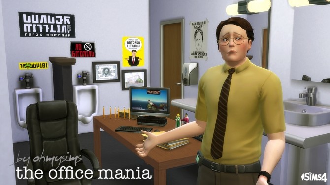 Sims 4 The Office Mania set at Oh My Sims 4