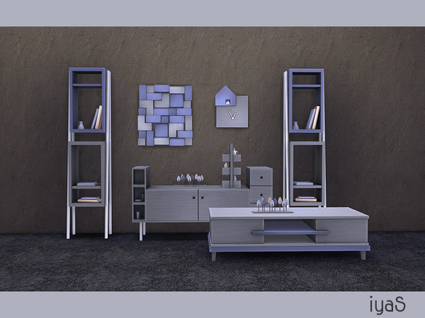 Sims 4 Minimalist Livingroom by Soloriya at TSR