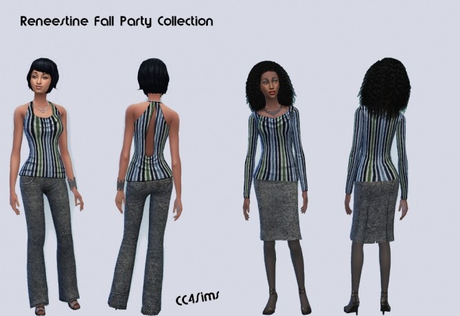 Sims 4 Reneestine Fall Party Collection by Christine at CC4Sims