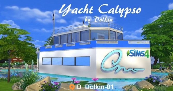 Sims 4 Yacht Calypso by Dolkin at ihelensims