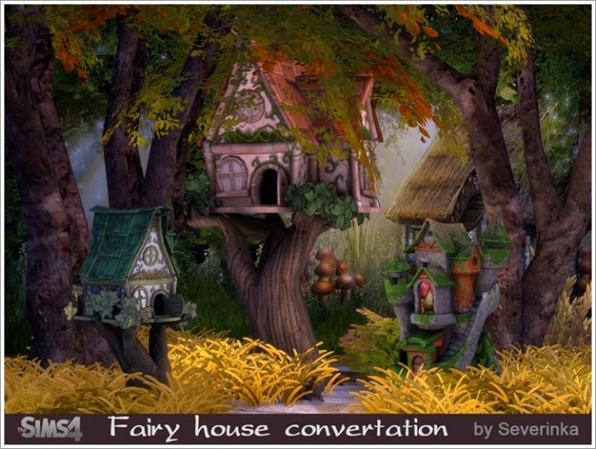 Sims 4 Fairy house conversion at Sims by Severinka