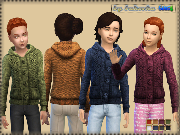 Sims 4 Jacket with Braids by bukovka at TSR