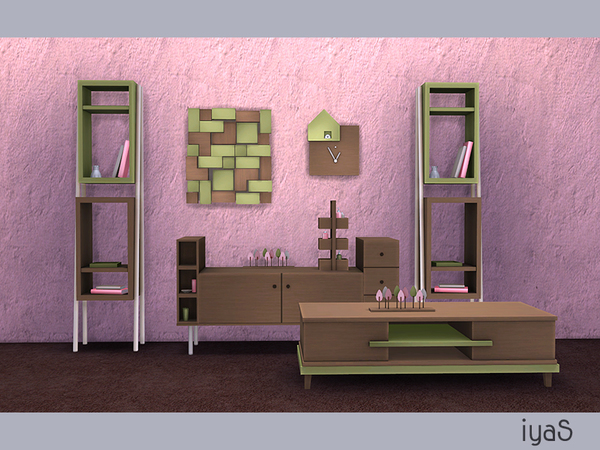 Sims 4 Minimalist Livingroom by Soloriya at TSR