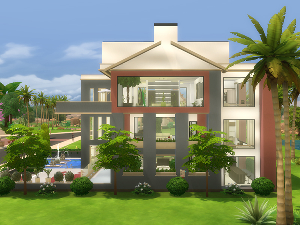Sims 4 Urban Villa No. 2 by Danuta720 at TSR