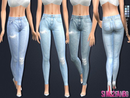108 Skinny jeans by sims2fanbg at TSR » Sims 4 Updates
