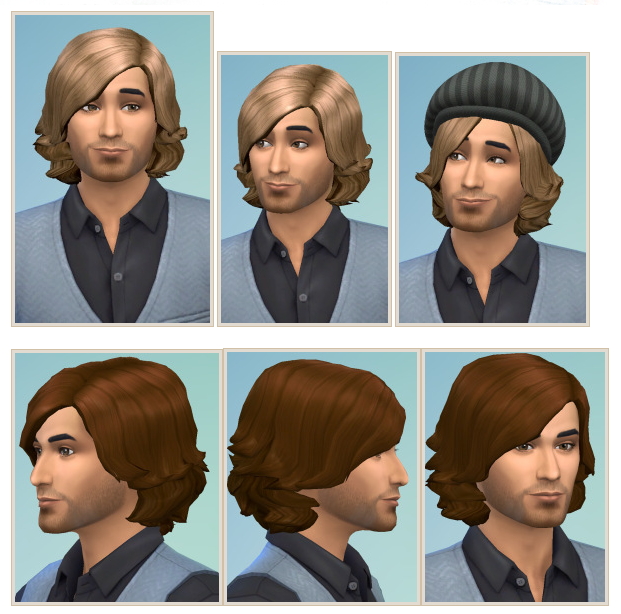 Sims 4 ShortSwept Hair for Male at Birksches Sims Blog