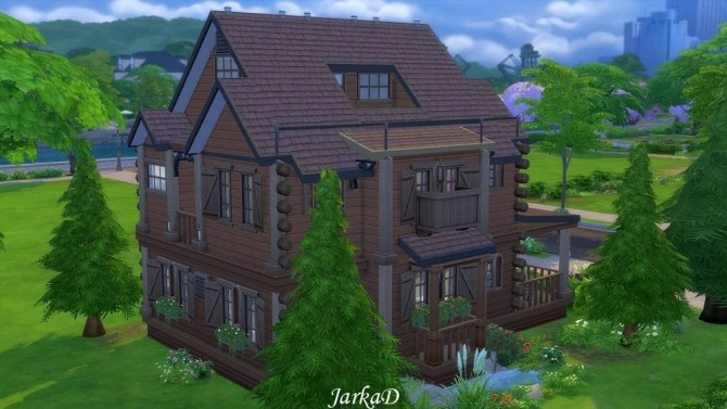 Sims 4 Forest cottage at JarkaD Sims 4 Blog