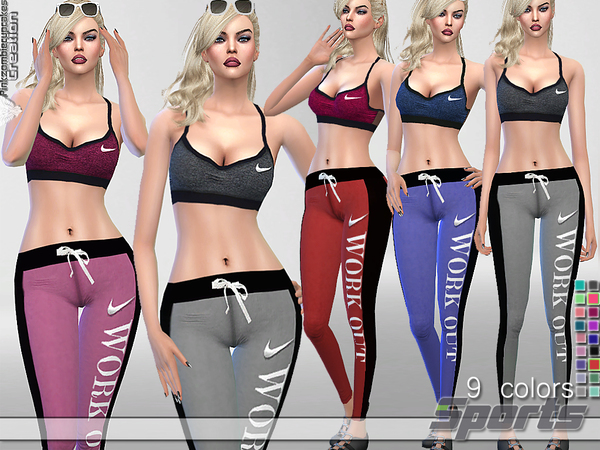 Sims 4 Sport Set by Pinkzombiecupcakes at TSR