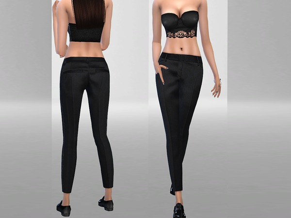 Sims 4 Elegant Pants by Pinkzombiecupcakes at TSR