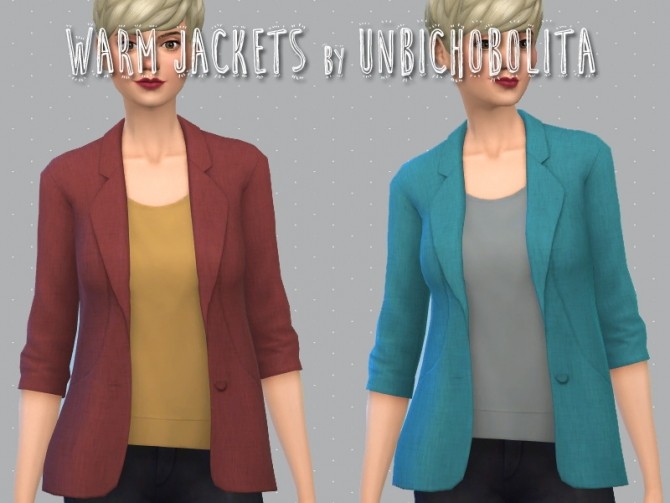 Sims 4 Warm jackets at Un bichobolita