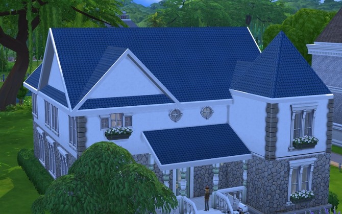 Sims 4 Simple Roof by ihelen at ihelensims