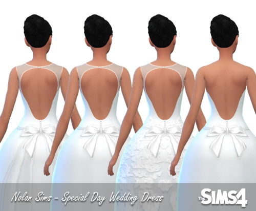 Sims 4 Wedding dress at Nolan Sims