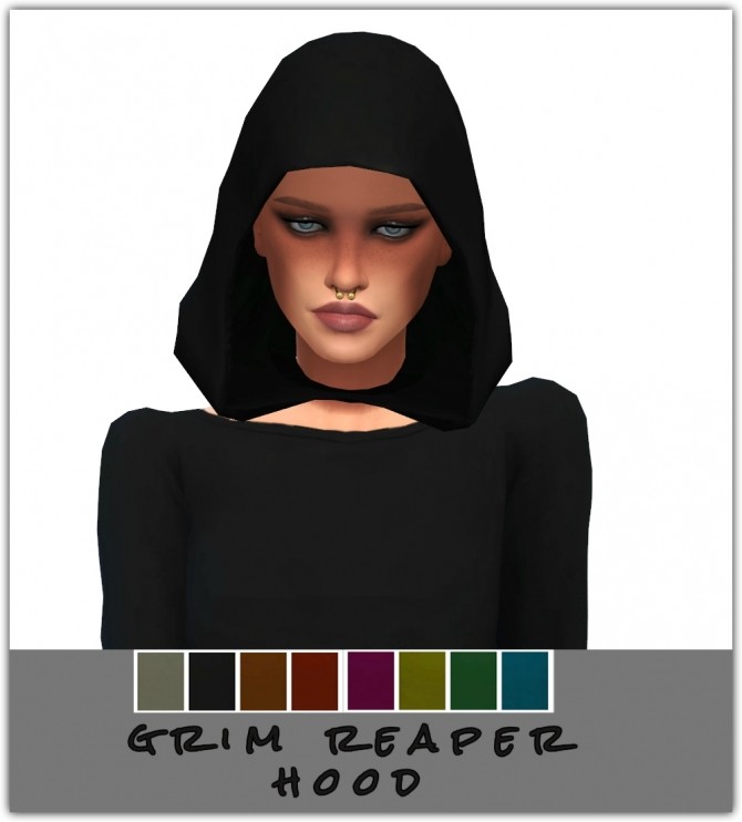Sims 4 Grim Reaper Hood at Maimouth Sims4