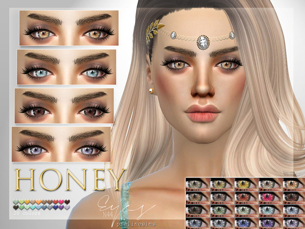 Sims 4 Honey Eyes N44 by Pralinesims at TSR