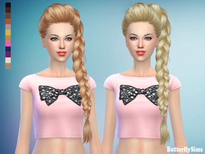 Sims 4 B fly hair AF174 (PAY) at Butterfly Sims