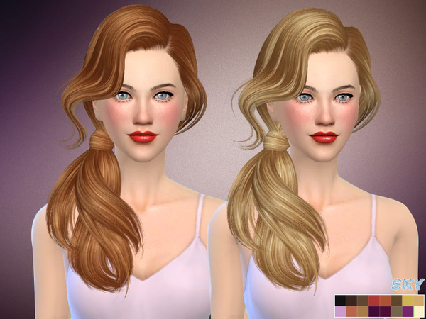 Sims 4 Hair 277 Bess by Skysims at TSR