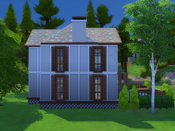 Sims 4 Water Flow Cottage by Ineliz at TSR