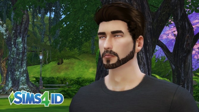Sims 4 Beard Thin Goatee by David Veiga at The Sims 4 ID