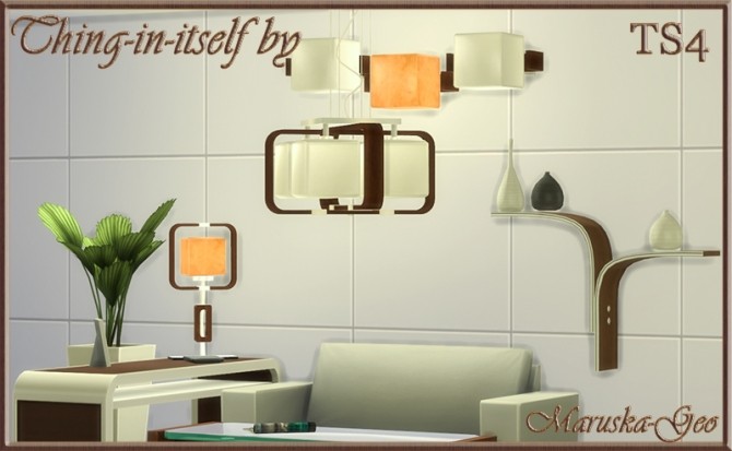 Sims 4 Thing in itself lamps at Maruska Geo