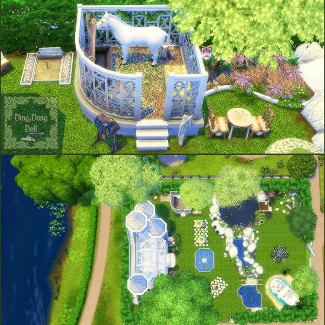 Sims 4 DingDongDell fantasy house at Loverat Sims4