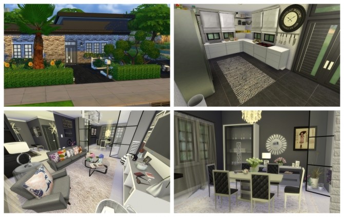 Sims 4 Modern Lotus house at Dinha Gamer