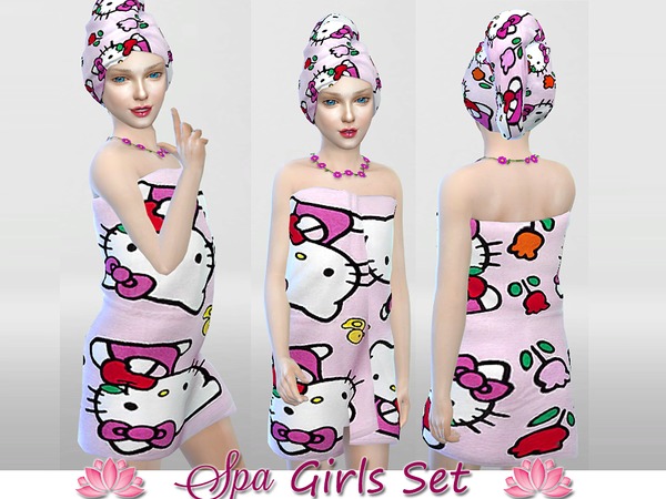 Sims 4 Girls Day at the SPA set by Pinkzombiecupcakes at TSR