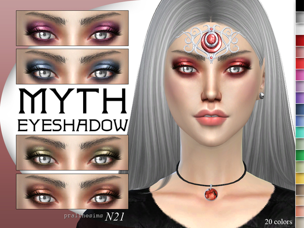 Sims 4 Myth Eyeshadow N21 by Pralinesims at TSR