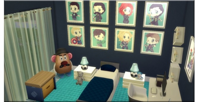 Sims 4 Avengers Kids posters at Victor Miguel