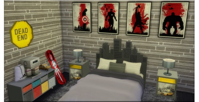 Sims 4 Avengers posters at Victor Miguel