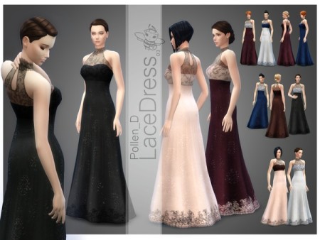 Lace Dress 03 by Pollen_D at TSR
