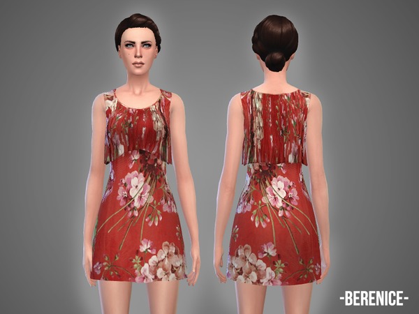 Sims 4 Berenice dress by April at TSR