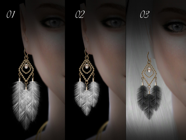 Sims 4 Earrings 09(f) by S Club LL at TSR