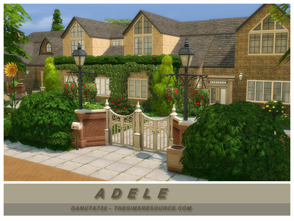 Sims 4 Adele house by Danuta720 at TSR