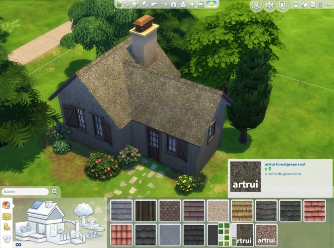 Sims 4 Forestgreen roof by artrui at Mod The Sims