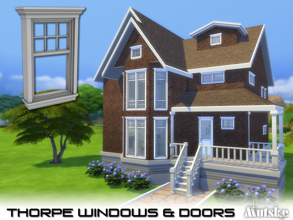 Sims 4 Thorpe Windows and Doors by mutske at TSR