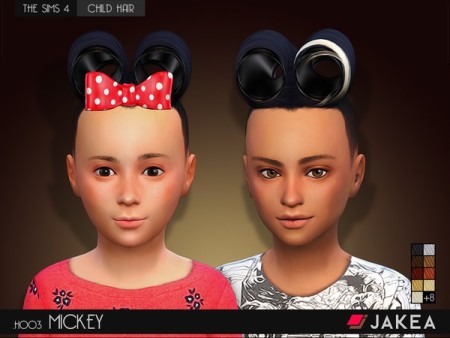 H003 MICKEY (Child Hair) by JAKEA Sims at TSR