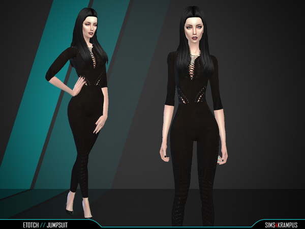 Sims 4 Etotch Jumpsuit by SIms4Krampus at TSR