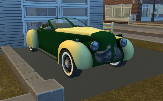 Sims 4 Classic Convertible (ownable cars comb) by g1g2 at Mod The Sims
