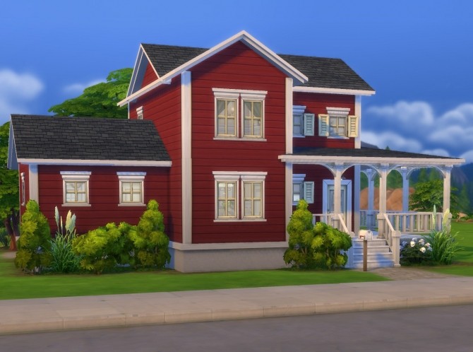 Sims 4 Frederikson house no CC by plasticbox at Mod The Sims