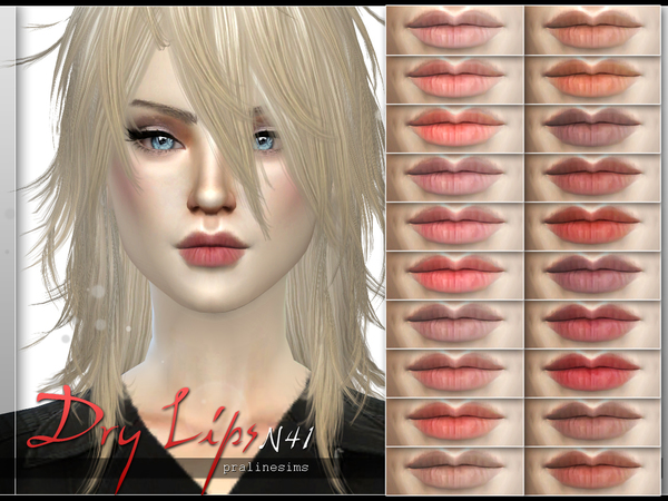 Sims 4 Dry Lips N41 by Pralinesims at TSR