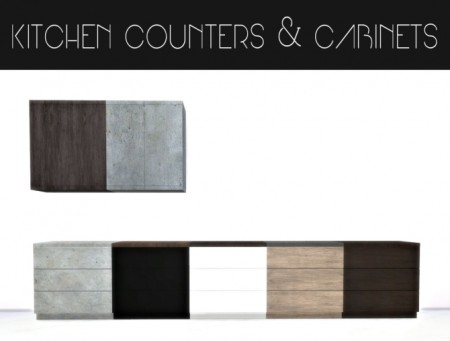 Kitchen counters & cabinets at Hvikis