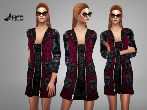 Sims 4 MFS Gracy Jacket by MissFortune at TSR