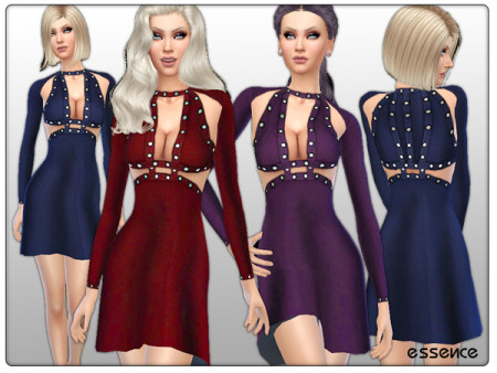 Cashmere Dress with Metal Details by simseviyo at TSR