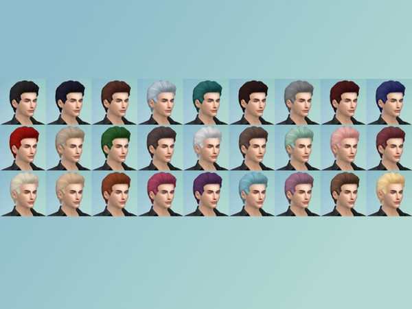 Sims 4 Ade Marco hair by Ade Darma at TSR