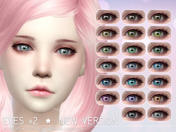 Sims 4 Eyes #2 New Version by Aveira at TSR